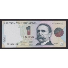 ARGENTINA COL. 735f BILLETE DE 1 PESO CONVERTIBLE SIN CIRCULAR UNC